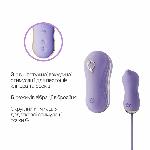 Набір 2в1 Zalo — UNICORN Violet, віброяйце + вакуумний стимулятор - мініатюра 4