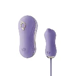 Набір 2в1 Zalo — UNICORN Violet, віброяйце + вакуумний стимулятор - мініатюра 1