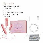 Набір 3в1 Zalo – UNICORN Set Pink, віброяйце, пульсатор, вакуумний стимулятор - мініатюра 7