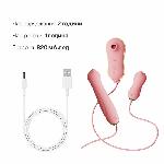 Набір 3в1 Zalo – UNICORN Set Pink, віброяйце, пульсатор, вакуумний стимулятор - мініатюра 6