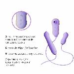 Набір 3в1 Zalo – UNICORN Set Violet, віброяйце, пульсатор, вакуумний стимулятор - мініатюра 4