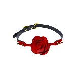 Розкішний кляп у вигляді троянди Zalo - Rose Ball Gag, подвійне використання - мініатюра 1