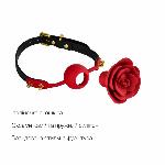 Розкішний кляп у вигляді троянди Zalo - Rose Ball Gag, подвійне використання - мініатюра 3