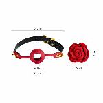 Розкішний кляп у вигляді троянди Zalo - Rose Ball Gag, подвійне використання - мініатюра 2