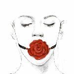 Розкішний кляп у вигляді троянди Zalo - Rose Ball Gag, подвійне використання - мініатюра 4