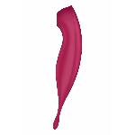 Смарт-вібратор для клітора з вакуумною стимуляцією Satisfyer Twirling Pro+ dark red - мініатюра 4