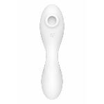 Вакуумний смарт-стимулятор із вібрацією Satisfyer Curvy Trinity 5 (White), керування зі смартфона - мініатюра 2