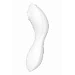 Вакуумний смарт-стимулятор із вібрацією Satisfyer Curvy Trinity 5 (White), керування зі смартфона - мініатюра 4