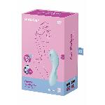 Вакуумний смарт-стимулятор із вібрацією Satisfyer Curvy Trinity 5 (Blue), керування зі смартфона - мініатюра 7
