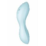 Вакуумний смарт-стимулятор із вібрацією Satisfyer Curvy Trinity 5 (Blue), керування зі смартфона - мініатюра 5