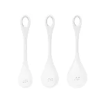 Набір йоні намистин Satisfyer Yoni Power 1 White, діаметр 2-2,5-3см, вага 22-46-74гр - мініатюра 1