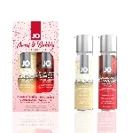Набір лубрикантів JO Sweet&Bubbly — Champagne & Chocolate Covered Strawberry (2×60 мл) - мініатюра 1