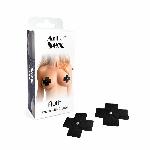 Сексуальні наліпки на груди зі стразом Art of Sex - Ruth pestis with Crystal, колір чорний - мініатюра 3
