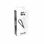 Повідець на ланцюжку із натуральної шкіри Art of Sex - Leash, колір Чорний - мініатюра 5