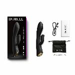 Вібратор-кролик з підігрівом Dorcel FLEXI RABBIT BLACK, гнучкий стовбур - мініатюра 7