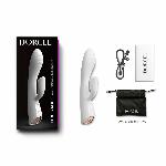 Вібратор-кролик з підігрівом Dorcel FLEXI RABBIT WHITE, гнучкий стовбур - мініатюра 7