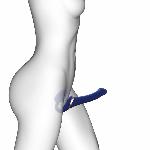 Безремінний вібрострапон з вакуумною стимуляцією Strap-On-Me MULTI ORGASM Blue L, регульований - мініатюра 5