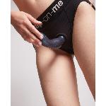 Дилдо Strap-On-Me DILDO PLUG SNAKY METALLIC BLUE, розмір M, діаметр 4 см, ввідна довжина 15,3 см - мініатюра 5