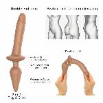 Анальна пробка з дилдо 2в1 Strap-On-Me SWITCH PLUG-IN REALISTIC DILDO Caramel S, діаметр 3,3/2,9 см - мініатюра 2