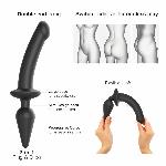 Анальна пробка з дилдо 2в1 Strap-On-Me SWITCH PLUG-IN DILDO Black XXL, діаметр 5,2/3,9 см - мініатюра 2