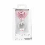 Скляна анальна пробка Pillow Talk Rosy Luxurious Glass Anal Plug, ⌀3,3 см, віброкуля в подарунок - мініатюра 5