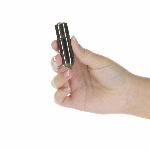 Віброкуля PowerBullet First-Class Bullet 2.5″ з Key Chain Pouch, Gun Metal, 9 режимів вібрації - мініатюра 3