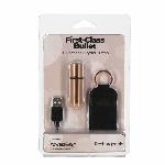 Віброкуля PowerBullet First-Class Bullet 2.5″ з Key Chain Pouch, Rose Gold, 9 режимів вібрації - мініатюра 8