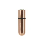 Віброкуля PowerBullet First-Class Bullet 2.5″ з Key Chain Pouch, Rose Gold, 9 режимів вібрації - мініатюра 1