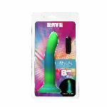 Фалоімітатор, що світиться в темряві, ADDICTION Rave 8″, Glow in the Dark Dildo Blue Green, 20,3 см - мініатюра 8