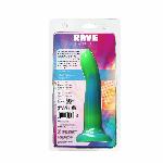 Фалоімітатор, що світиться в темряві, ADDICTION Rave 8″, Glow in the Dark Dildo Blue Green, 20,3 см - мініатюра 9