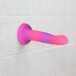 Фалоімітатор, що світиться в темряві, ADDICTION Rave 8″, Glow in the Dark Dildo Pink Purple, 20,3 см - мініатюра 6