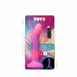 Фалоімітатор, що світиться в темряві, ADDICTION Rave 8″, Glow in the Dark Dildo Pink Purple, 20,3 см - мініатюра 8
