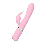 Розкішний кролик з ротацією та вібрацією Pillow Talk Lively Pink, кристал Сваровскі - мініатюра 1