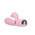 Розкішний кролик з ротацією та вібрацією Pillow Talk Lively Pink, кристал Сваровскі - мініатюра 4