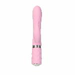 Розкішний кролик з ротацією та вібрацією Pillow Talk Lively Pink, кристал Сваровскі - мініатюра 3