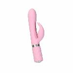 Розкішний кролик з ротацією та вібрацією Pillow Talk Lively Pink, кристал Сваровскі - мініатюра 2