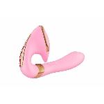 Вагінально-кліторальний вібратор Shunga Soyo Light Pink - мініатюра 3