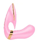 Вагінально-кліторальний вібратор Shunga Soyo Light Pink - мініатюра 1
