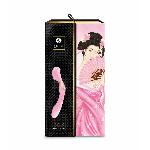 Вібромасажер Shunga Zoa Light Pink, двосторонній - мініатюра 10