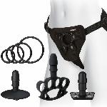Набір для страпона Doc Johnson Vac-U-Lock Dual Density Extreme Set, діаметр: 7,72 см, 2×6,99 см - мініатюра 3