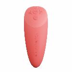 Смарт-вібратор для пар We-Vibe Chorus Crave Coral, сенсорне керування вібраціями стисненням пульта - мініатюра 4