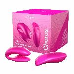 Смарт-вібратор для пар We-Vibe Chorus Cosmic Pink, сенсорне керування вібраціями стисненням пульта - мініатюра 8