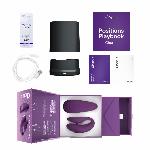 Смарт-вібратор для пар We-Vibe Chorus Purple, сенсорне керування вібраціями стисненням пульта - мініатюра 8