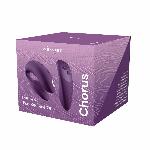Смарт-вібратор для пар We-Vibe Chorus Purple, сенсорне керування вібраціями стисненням пульта - мініатюра 11