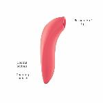 Вакуумний смарт-стимулятор для пар We-Vibe Melt Coral, зручно поєднувати з проникним сексом - мініатюра 5