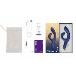 Смарт вібратор-кролик We-Vibe Nova Midnight Blue, ергономічний, регульований кут нахилу стовбура - мініатюра 6