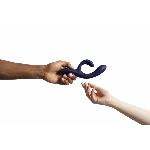 Смарт вібратор-кролик We-Vibe Nova Midnight Blue, ергономічний, регульований кут нахилу стовбура - мініатюра 12