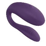Недорогий вібратор для пар We-Vibe Unite Purple, однокнопковий пульт ДК - мініатюра 1