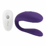 Недорогий вібратор для пар We-Vibe Unite Purple, однокнопковий пульт ДК - мініатюра 2