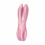 Кліторальний вібратор Satisfyer Threesome 1 Pink з трьома гнучкими пальчиками - мініатюра 2